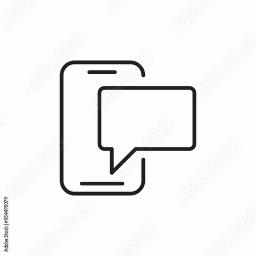 phone message sms icon sign vector