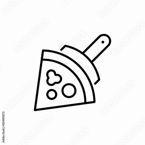 pizza slice icon sign vector