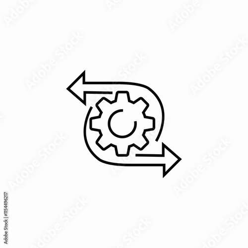 settings configuration icon sign vector