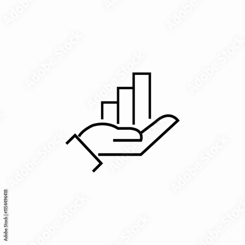 statistics care icon sign vector