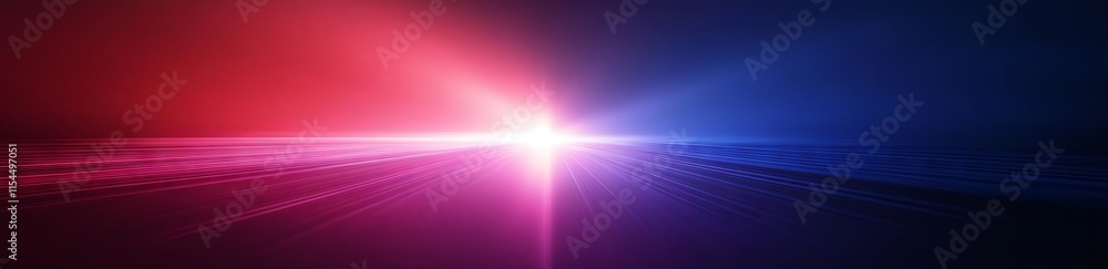 Obraz premium Abstract Red and Blue Light Burst Background