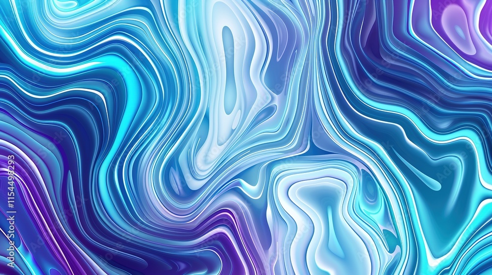 Fototapeta premium Blue Rock texture holographic fantasy texture