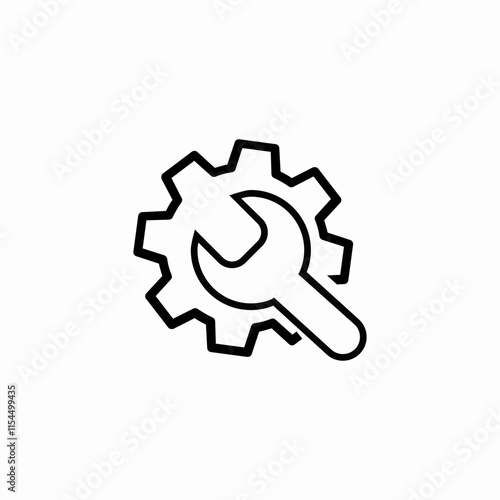 configuration settings icon sign vector