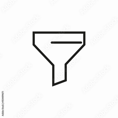 filter funnel icon sign vector