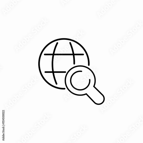 internet search icon sign vector