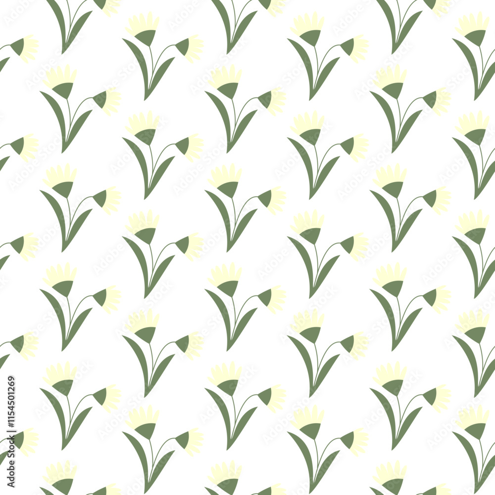 Fototapeta premium Floral Seamless Pattern