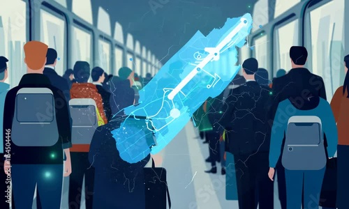 Real-Time Outbreak Visualization: Animation of Contagion Spread in a Busy Train Station