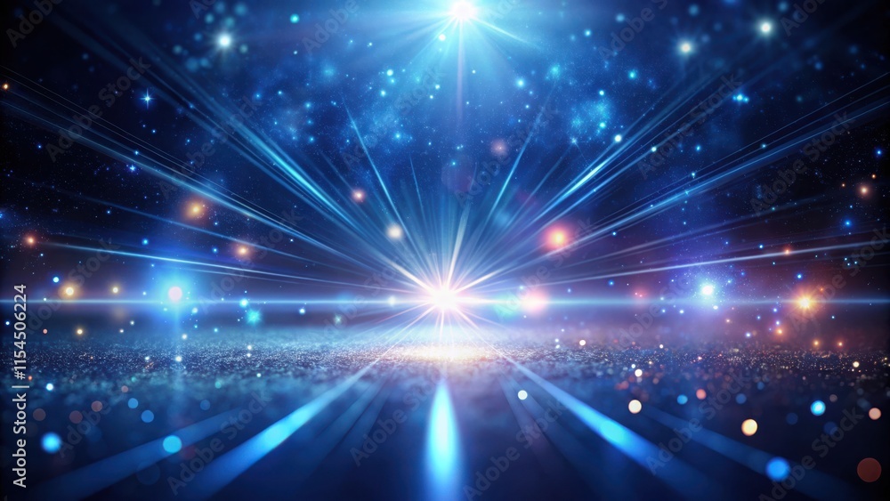 Abstract Cosmic Background with Glowing Light Beams and Sparkling Dust Abstract Cosmic Background with Glowing Light Beams and Sparkling Dust