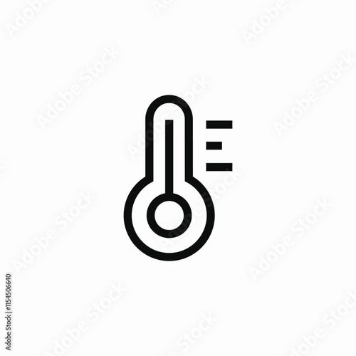 thermometer temperature icon sign vector