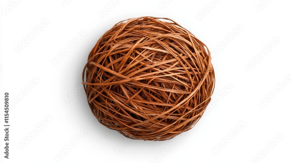 Tumbleweed with visible texture and depth, placed solo on white background, subtle shadow for clean ad design and easy overlaying Tumbleweed with visible texture and depth, placed solo on white background, subtle shadow for clean ad design and easy overlaying