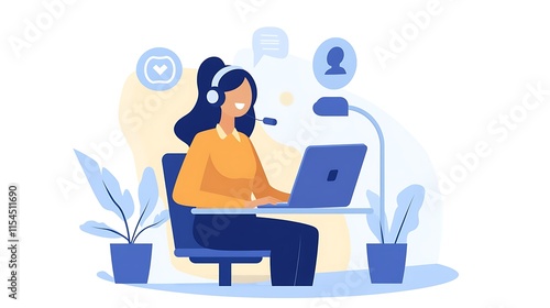 Customer Service Representative Assisting a Client