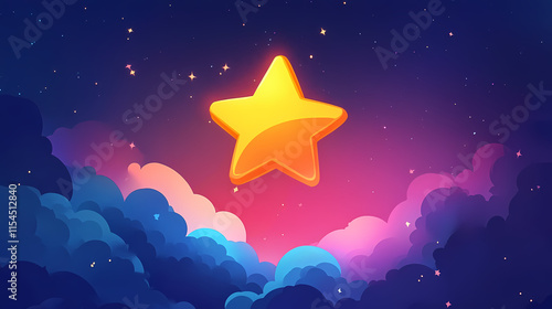 A cartoon lodestar png transparent background in a sky atmosphere theme, element illustration. Lodestar. Illustration photo