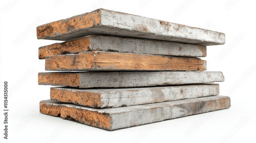 Stacked Weathered Wooden Planks with Rustic Distressed Texture Stacked Weathered Wooden Planks with Rustic Distressed Texture
