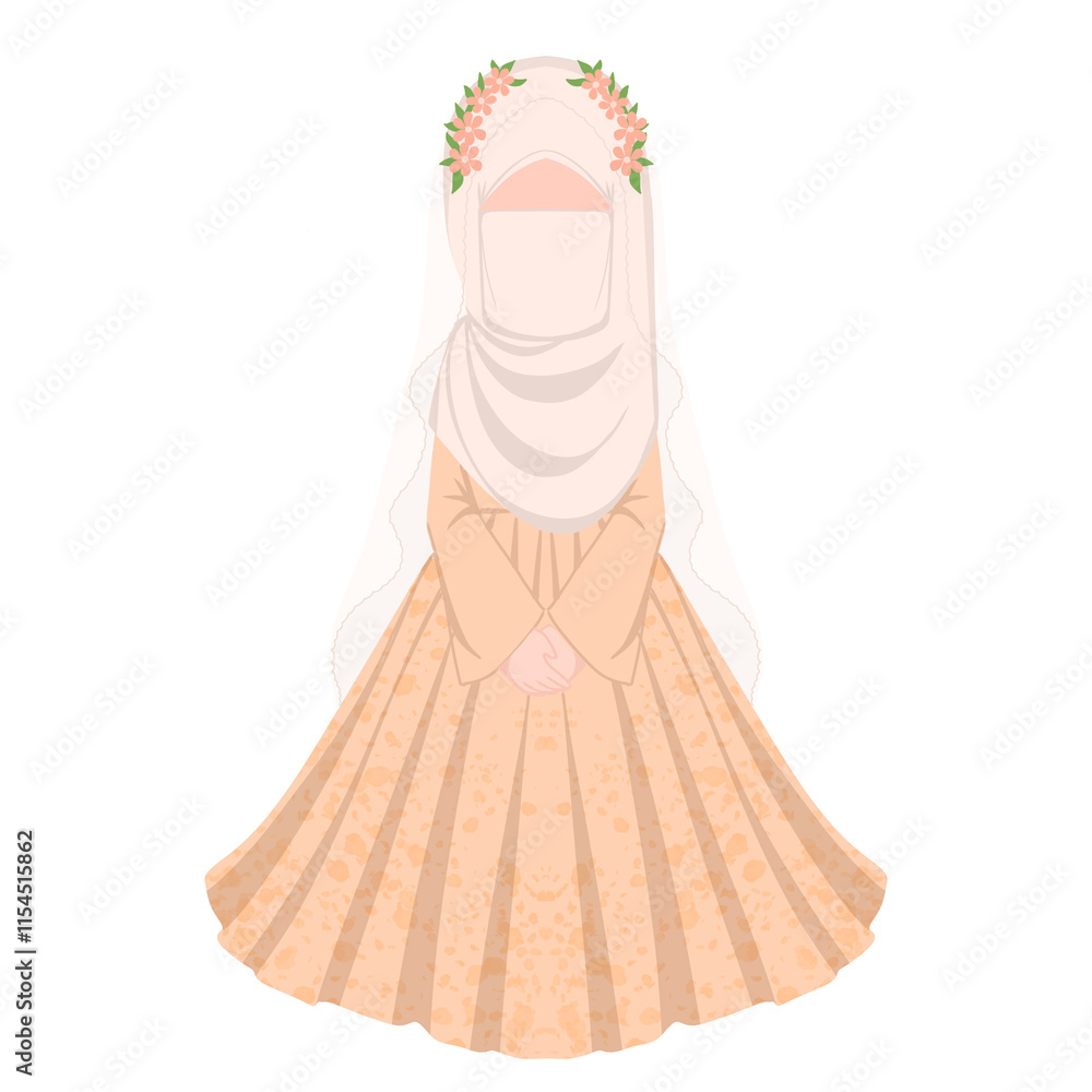 Obraz premium Muslimah bride 