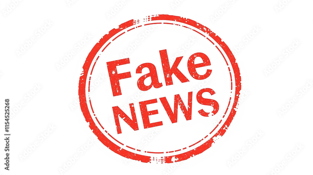 Fake News Rubber Stamp Graphic Fake News Rubber Stamp Graphic