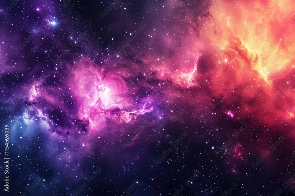Fototapeta premium Background design image of the beauty of the outer space galaxy, this image can be used as wallpaper for hang phones, laptops and can be used for other needs