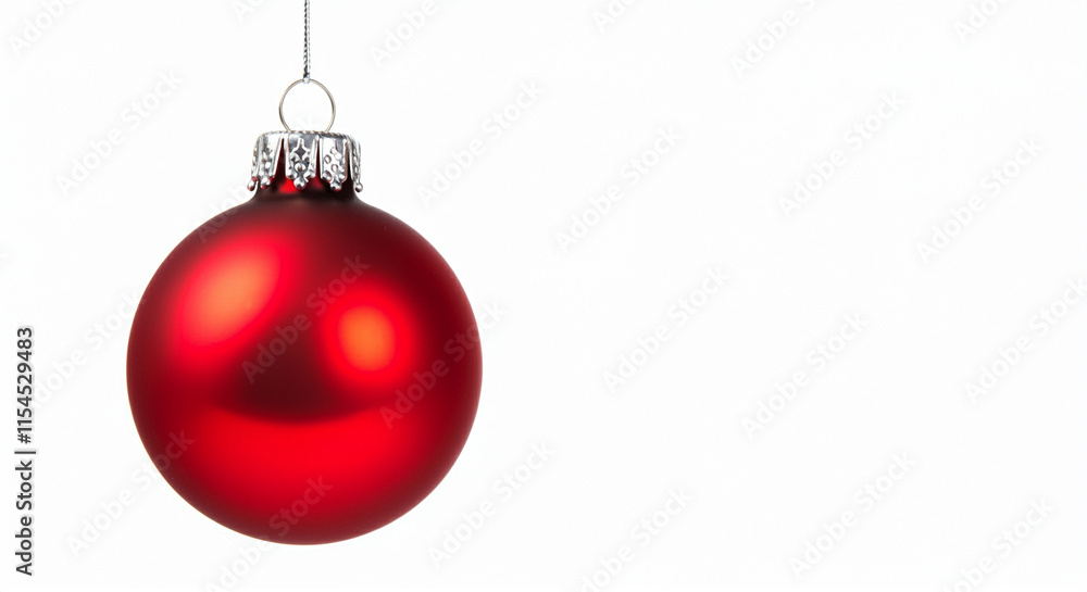 Christmas ornament hanging on a tree ready for holiday decoration Christmas ornament hanging on a tree ready for holiday decoration