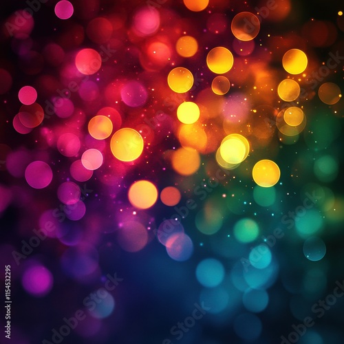 Colorful background with many small circles of different colors