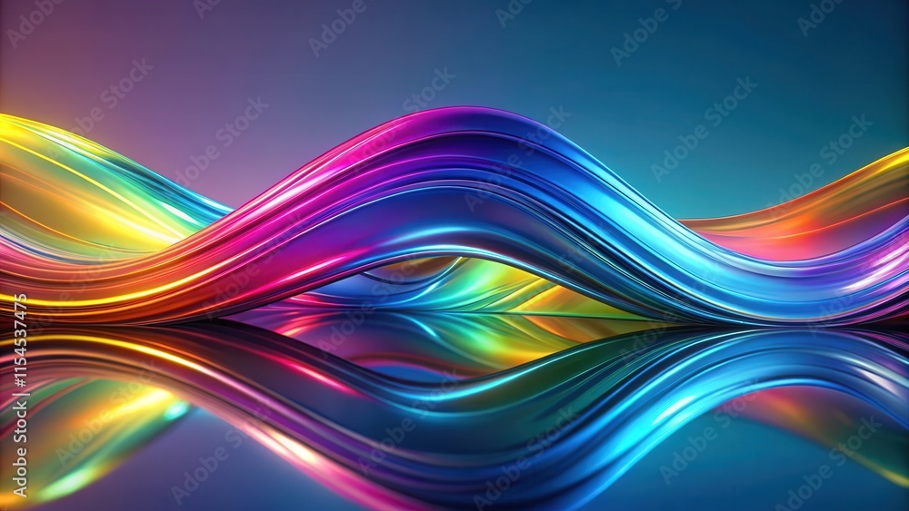 Thin film spectrum gradient effect flow dynamic liquid wave abstract rendering shape, thin film Thin film spectrum gradient effect flow dynamic liquid wave abstract rendering shape, thin film