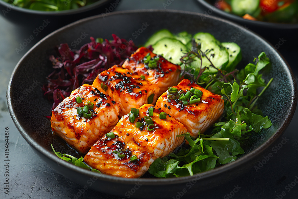 gochujang glazed salmon gochujang glazed salmon