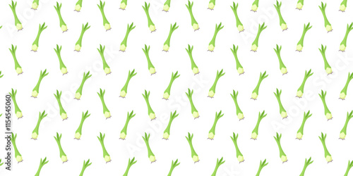 leek pattern background. green leek pattern background. garlic sprout pattern background. green leeks pattern background.