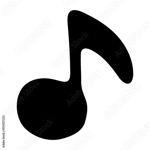 手書きの音符マークのイラスト