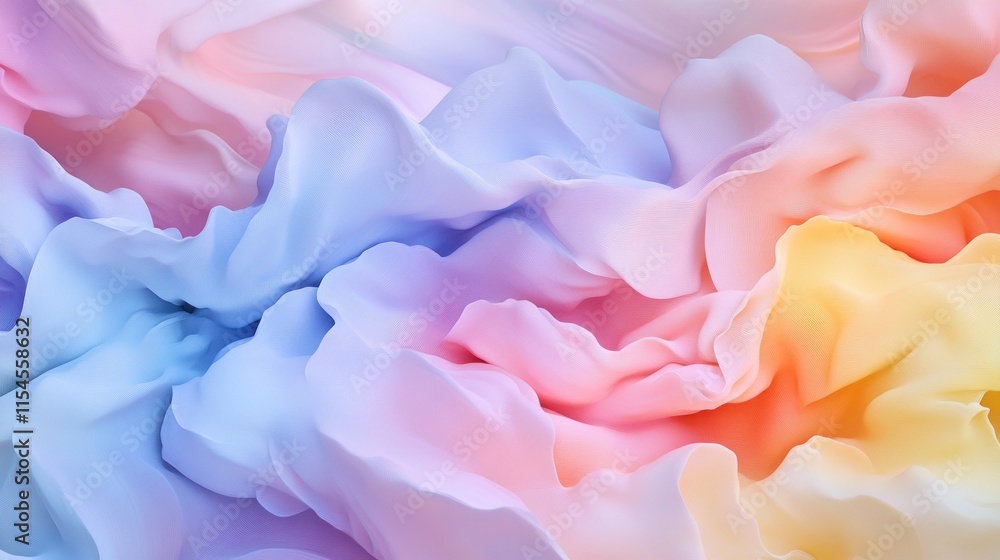 Abstract pastel swirls, soft color waves. Abstract pastel swirls, soft color waves.