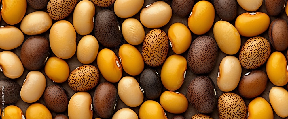 Close-up of various colored beans. Close-up of various colored beans.