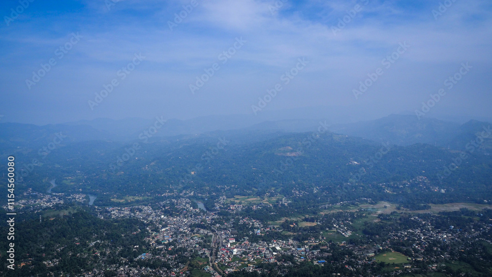 The view from Ambuluwawa Tower in Sri Lanka The view from Ambuluwawa Tower in Sri Lanka