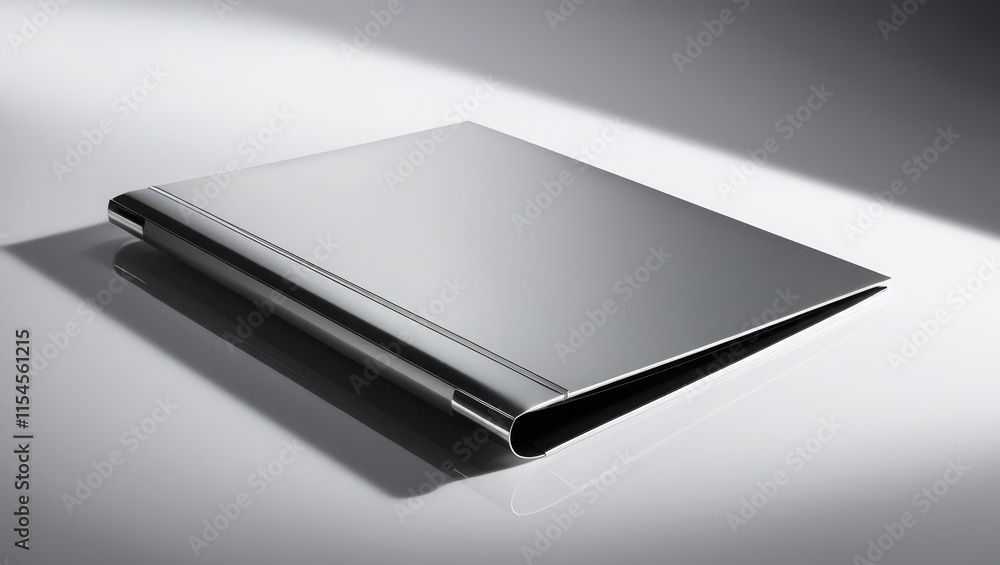 Elegant Silver Metal Binder Album Displayed Elegant Silver Metal Binder Album Displayed