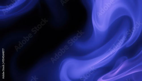 Wallpaper Mural a close up of a blue smoke swirl on a black background Torontodigital.ca