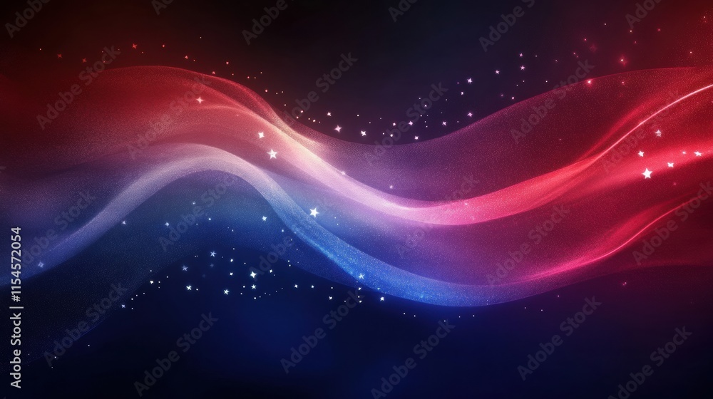 Flowing American flag fabric with stars in a rich, colorful background evokes a sense of patriotism and pride. Generative AI Flowing American flag fabric with stars in a rich, colorful background evokes a sense of patriotism and pride. Generative AI