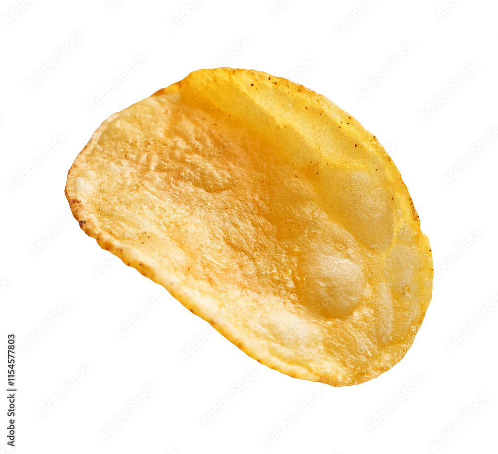 Potato chips isolated on transparent background Potato chips isolated on transparent background