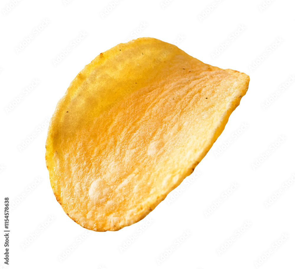 Potato chips isolated on transparent background Potato chips isolated on transparent background