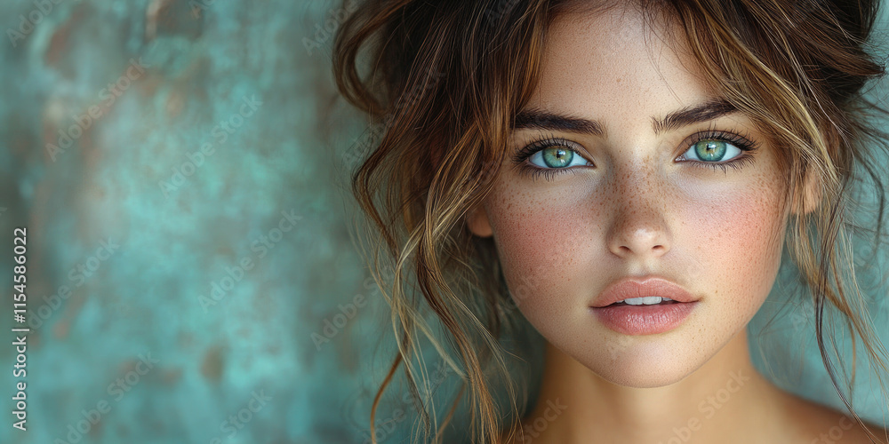 Graceful Gaze: Portrait of a Young Woman Graceful Gaze: Portrait of a Young Woman