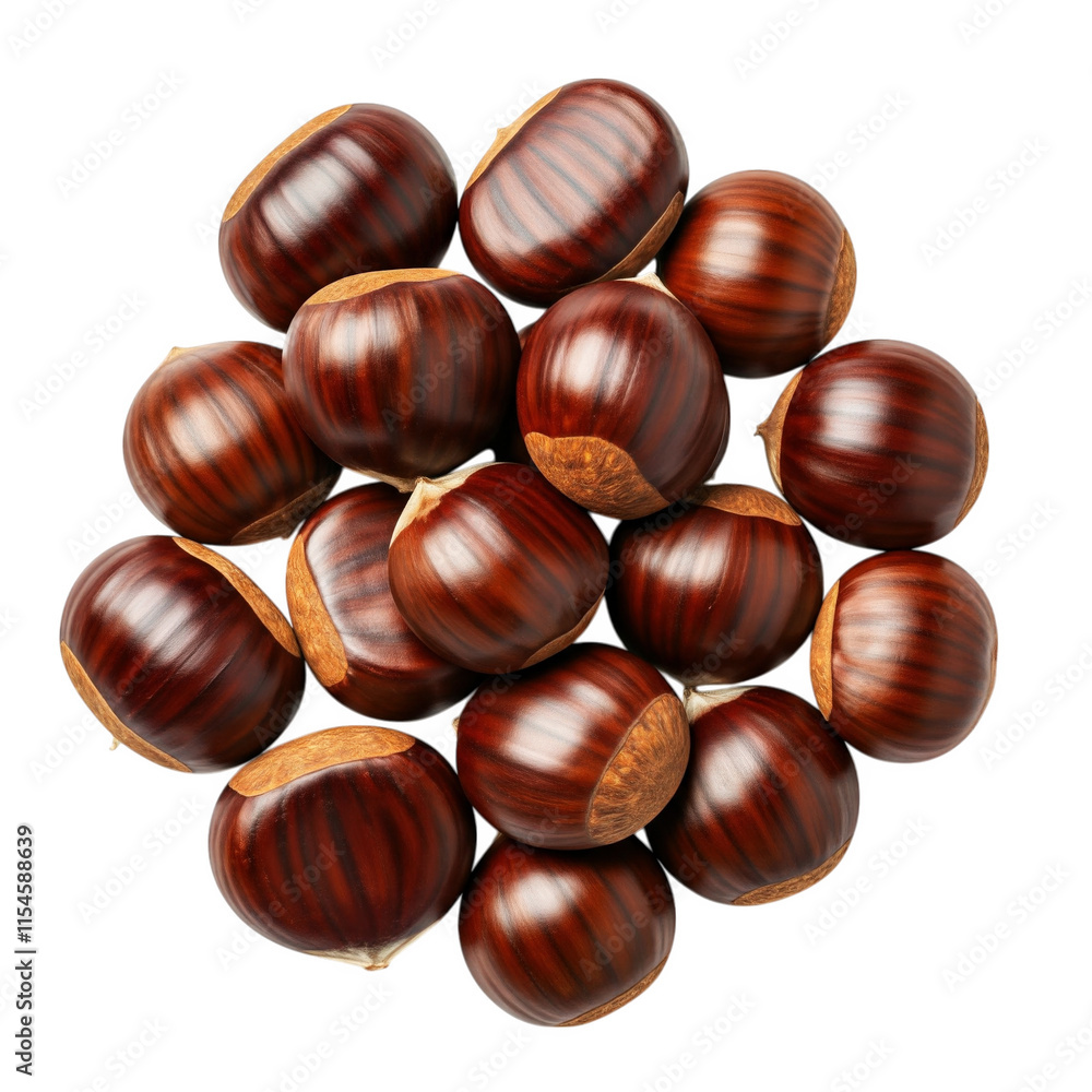 Chestnuts isolated on transparent background png Chestnuts isolated on transparent background png