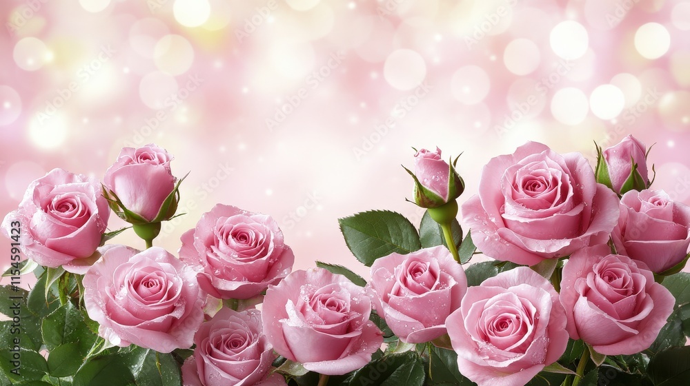 Valentine's Day or Wedding Background with Beautiful Roses. Concept for a romantic party invitation or love message. Premium and luxurious Ai-Generative.
Valentine's Day or Wedding Background with Beautiful Roses. Concept for a romantic party invitation or love message. Premium and luxurious Ai-Generative.