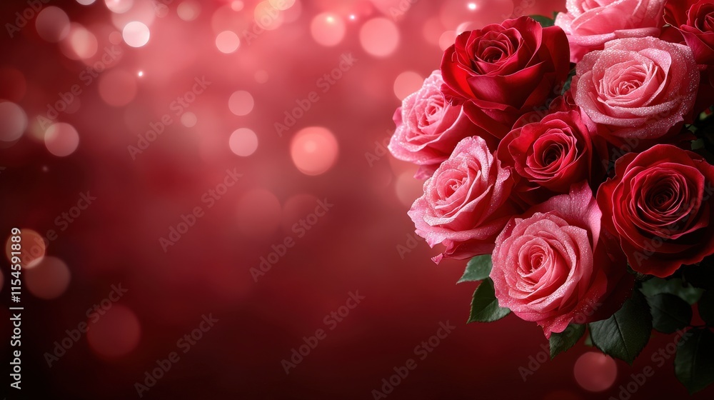 Valentine's Day or Wedding Background with Beautiful Roses. Concept for a romantic party invitation or love message. Premium and luxurious Ai-Generative.
Valentine's Day or Wedding Background with Beautiful Roses. Concept for a romantic party invitation or love message. Premium and luxurious Ai-Generative.