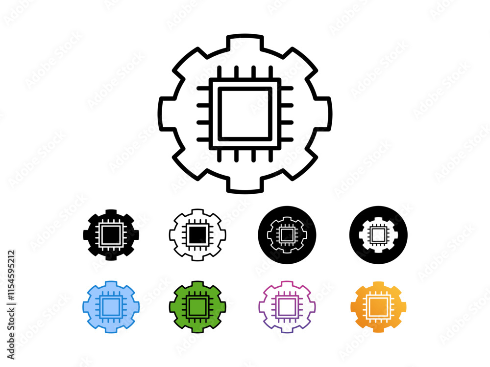 icon set chip setting with 9 different styles, line, glyp, flat, gradient etc. symbolizing technology and innovation,suitable for print websites etc. isolated on white background.
icon set chip setting with 9 different styles, line, glyp, flat, gradient etc. symbolizing technology and innovation,suitable for print websites etc. isolated on white background.