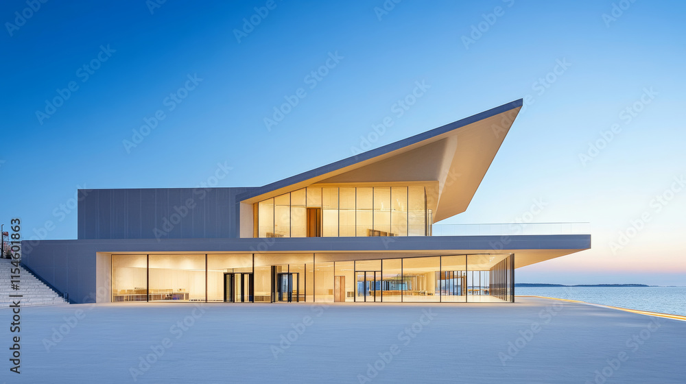 Fototapeta premium Modern urban architecture square background
