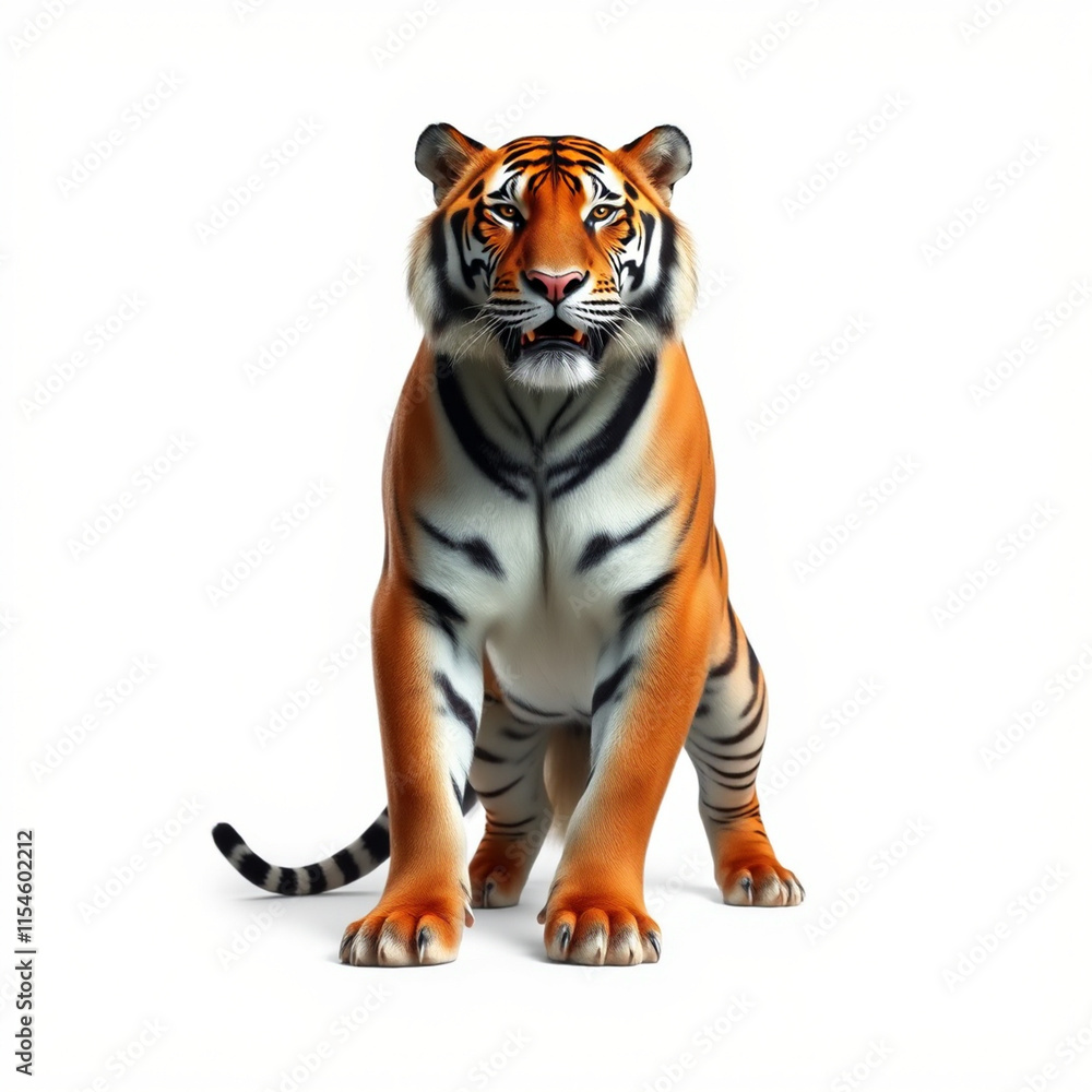 Obraz premium Jauger isolated on white background - animal generation -