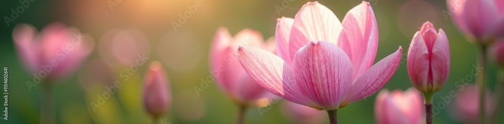 Delicate petals swirling into a triangle shape, spring, wildflowers, gentle