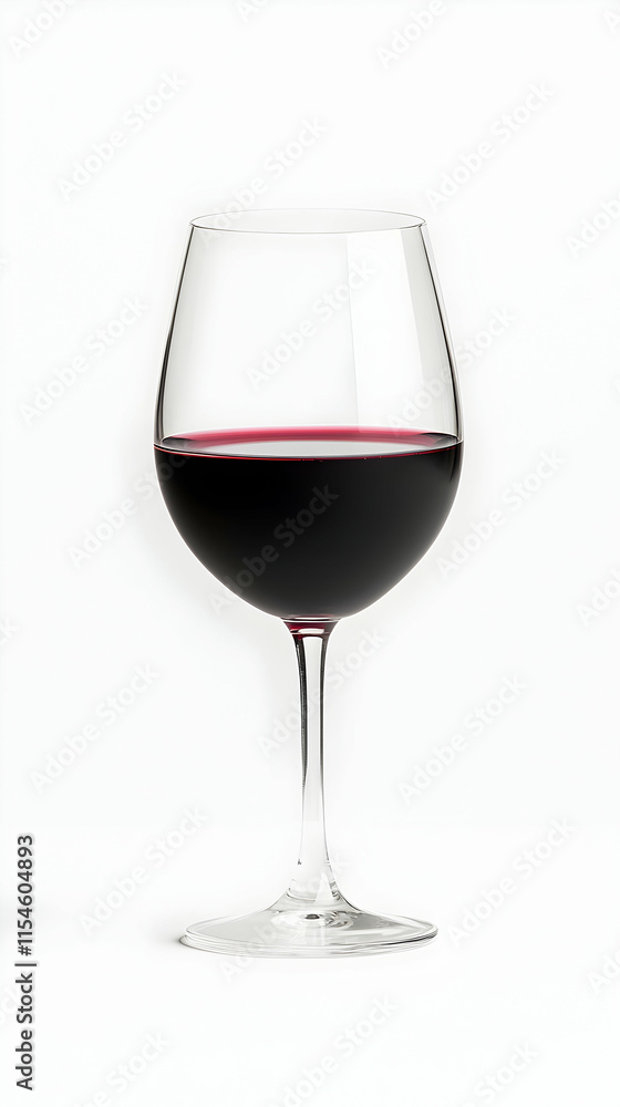 Red wine glass, studio shot, white background, beverage, drink menu. Red wine glass, studio shot, white background, beverage, drink menu.