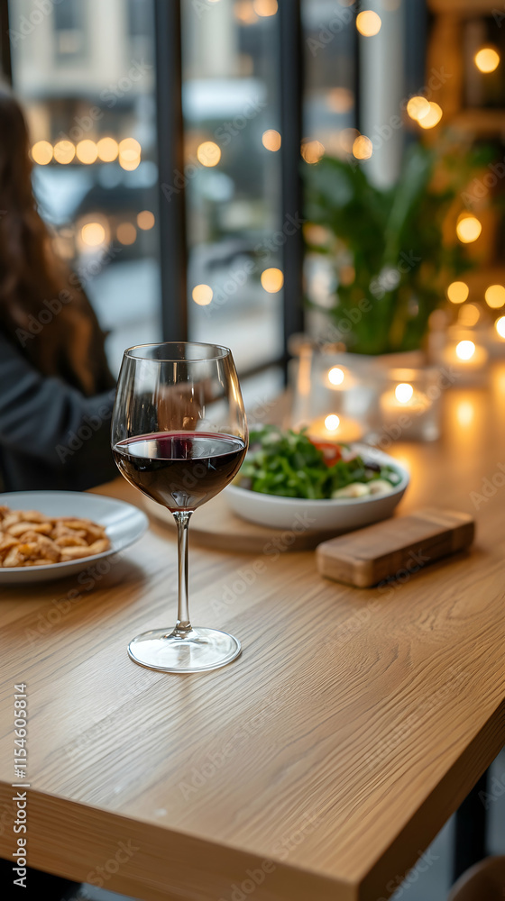 Romantic Dinner Wine City View Restaurant. Romantic Dinner Wine City View Restaurant.