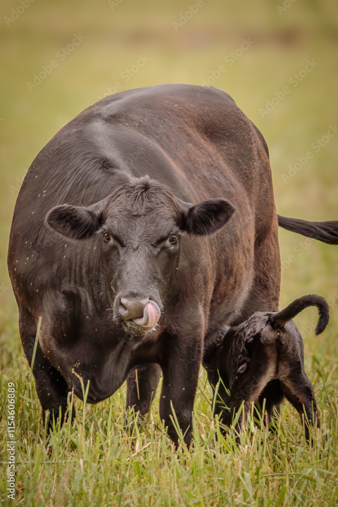 cow and calf cow and calf