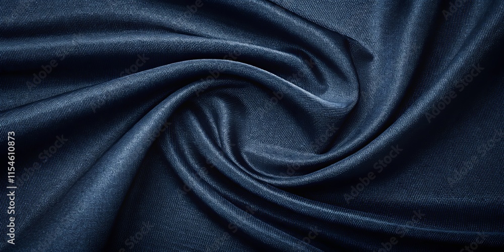 Obraz premium A blue fabric with a wavy pattern