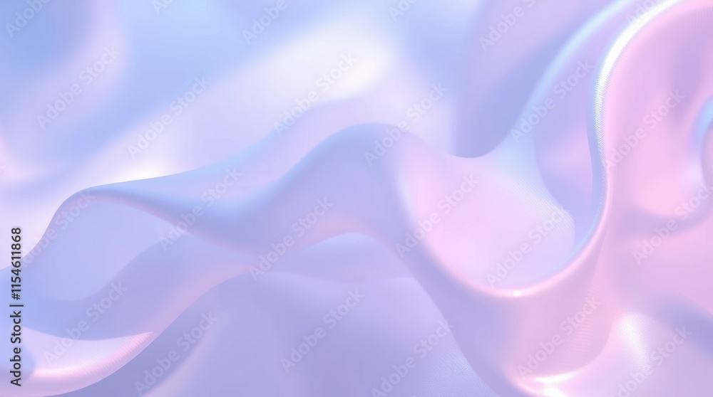 Obraz premium A soft, flowing fabric in pastel colors, creating a serene and dreamy atmosphere.