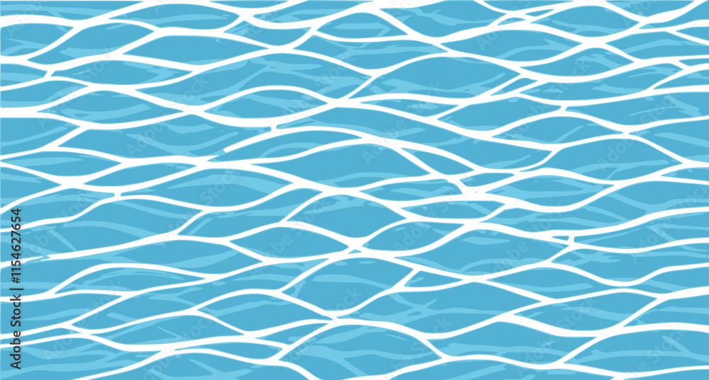 Fototapeta premium Ocean ripples texture. One-color background with waves on a water surface. One color background with ocean ripples. water 