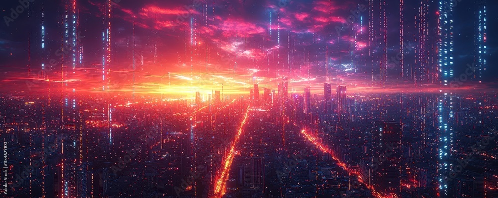 Urban Skyline with Big Data and Cloud Computing at Night Urban Skyline with Big Data and Cloud Computing at Night