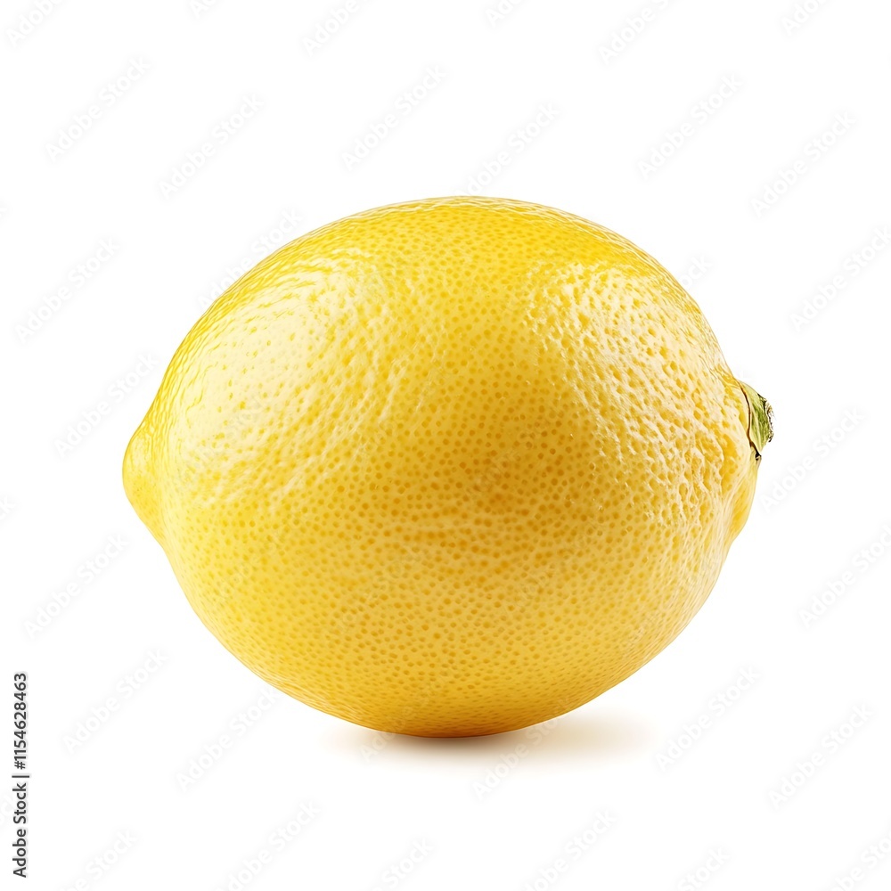 Fresh Lemon Isolated on White Background, Citrus Fruit Close-Up, High-Quality Image for Food and Beverage Concepts Fresh Lemon Isolated on White Background, Citrus Fruit Close-Up, High-Quality Image for Food and Beverage Concepts